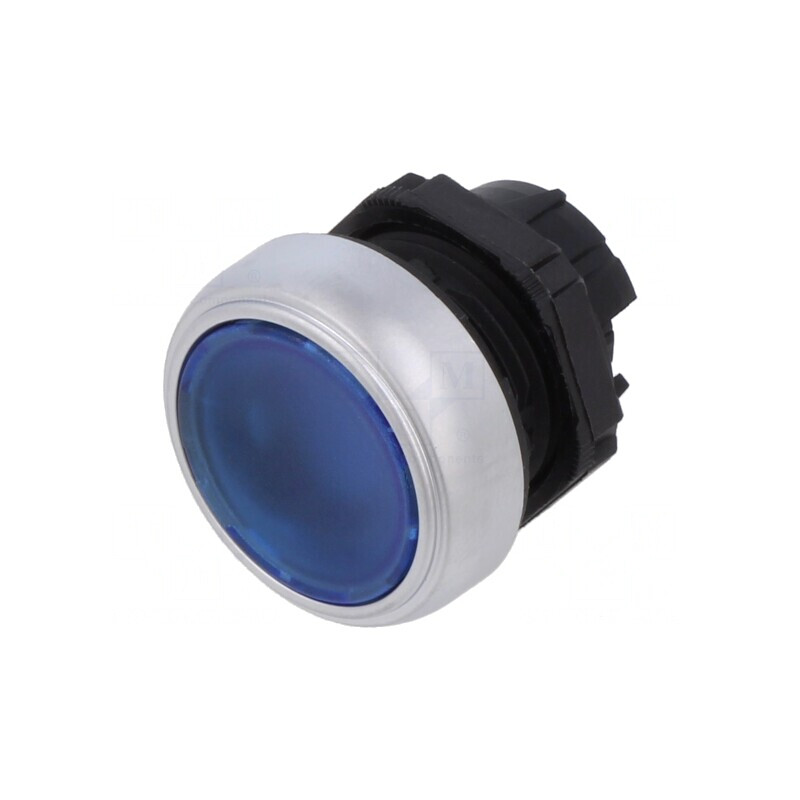 Comutator cu apăsare 22mm, albastru | Electronic-mag.ro | Componente Electronice