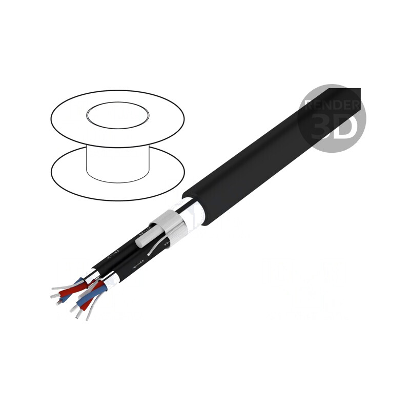 Cablu Difuzor HELUSOUND 2x2x0,22mm2 Negru | Electronic-mag.ro | Componente Electronice