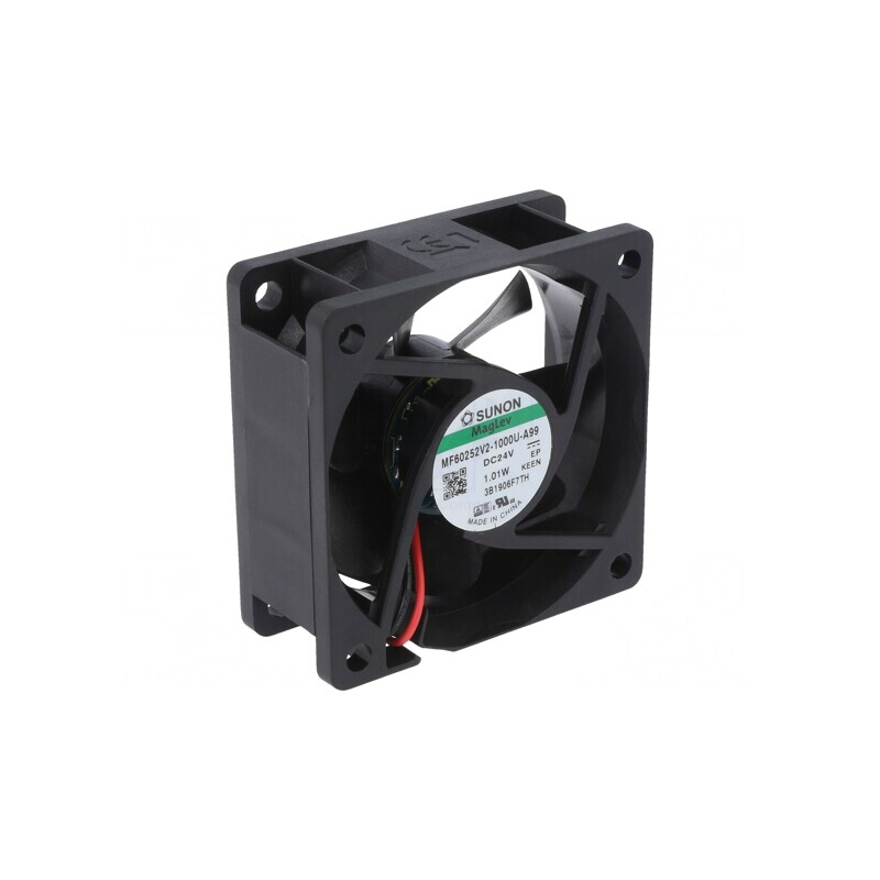 Ventilator DC axial 24V 60x60x25mm 32.78m3/h 22dBA | Electronic-mag.ro | Componente Electronice