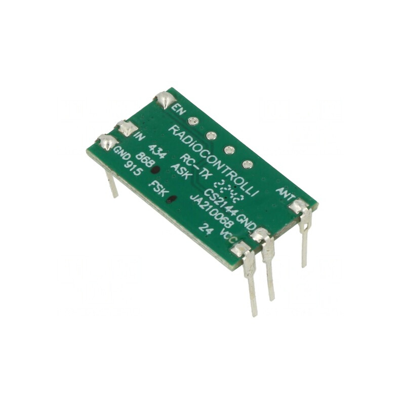 Emițător RF FM FSK 868,35MHz 2,2-3,6V 10dBm THT 21mA | Electronic-mag.ro | Componente Electronice Emițător RF FM FSK 868,35MHz 2,2-3,6V 10dBm THT 21mA | Electronic-mag.ro | Componente Electronice