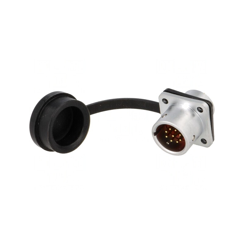 Soclu SF12 tată 9 PIN IP67 3A 125V | Electronic-mag.ro | Componente Electronice