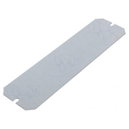 Placă de montare oțel 54x200mm zincată | Electronic-mag.ro | Componente Electronice