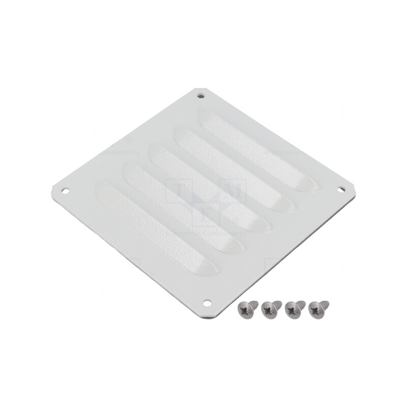 Protecție oțel 95x104mm IP23 RAL 7035 | Electronic-mag.ro | Componente Electronice