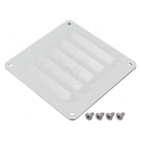 Protecție oțel 95x104mm IP23 RAL 7035 | Electronic-mag.ro | Componente Electronice