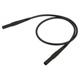 Cablu de măsurare 32A mufă banană 4mm izolaţie neagră | Electronic-mag.ro | Componente Electronice