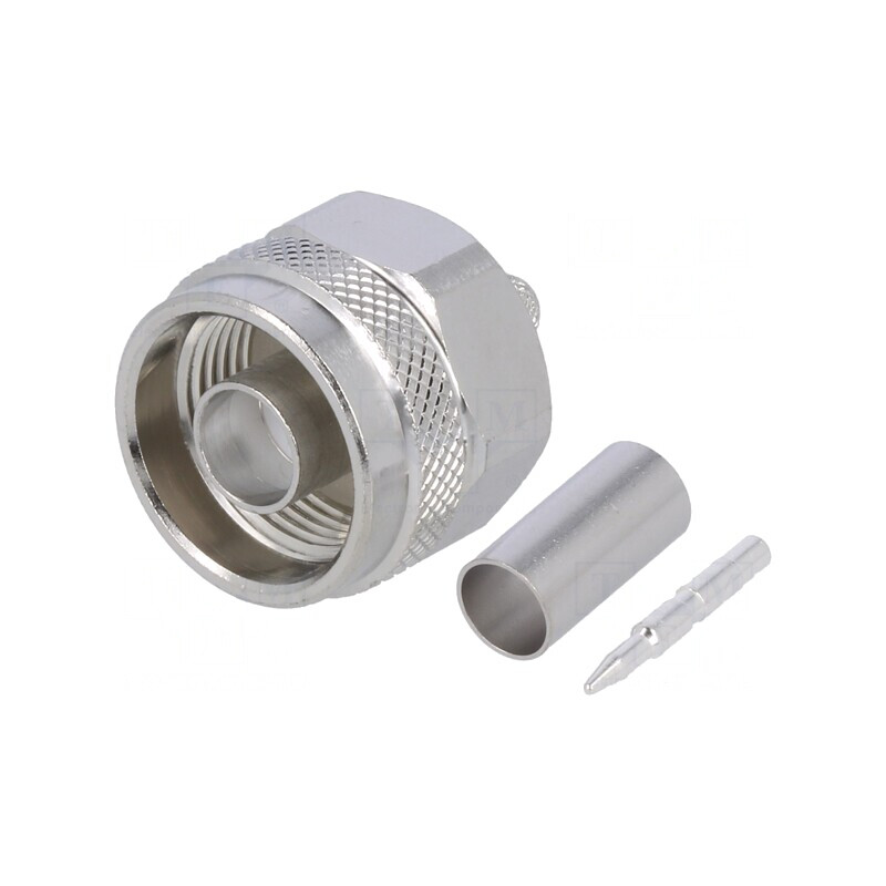 Mufă N Tată Drept 50Ω pentru Cablu RG223/RG400 PTFE | Electronic-mag.ro | Componente Electronice