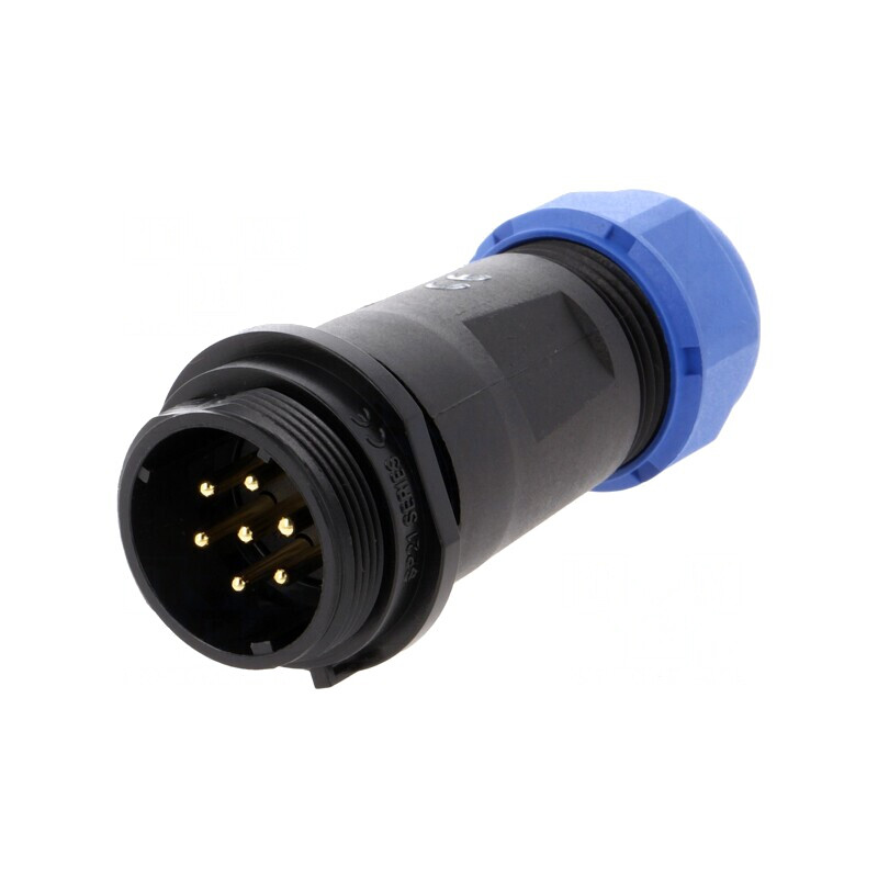 Mufă SP21 tată 7 PIN IP68 15A 500V | Electronic-mag.ro | Componente Electronice