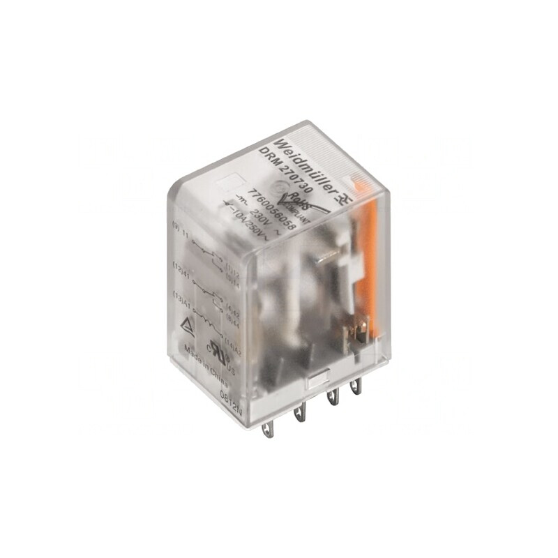 Releu electromagnetic 4PDT 24VDC 5A | Electronic-mag.ro | Componente Electronice