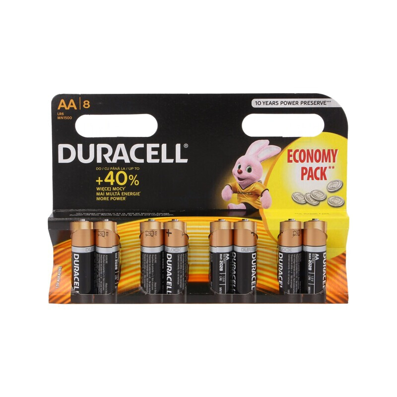 Baterii alcaline AA 1,5V nereîncărcabile 8 buc BASIC | Electronic-mag.ro | Componente Electronice