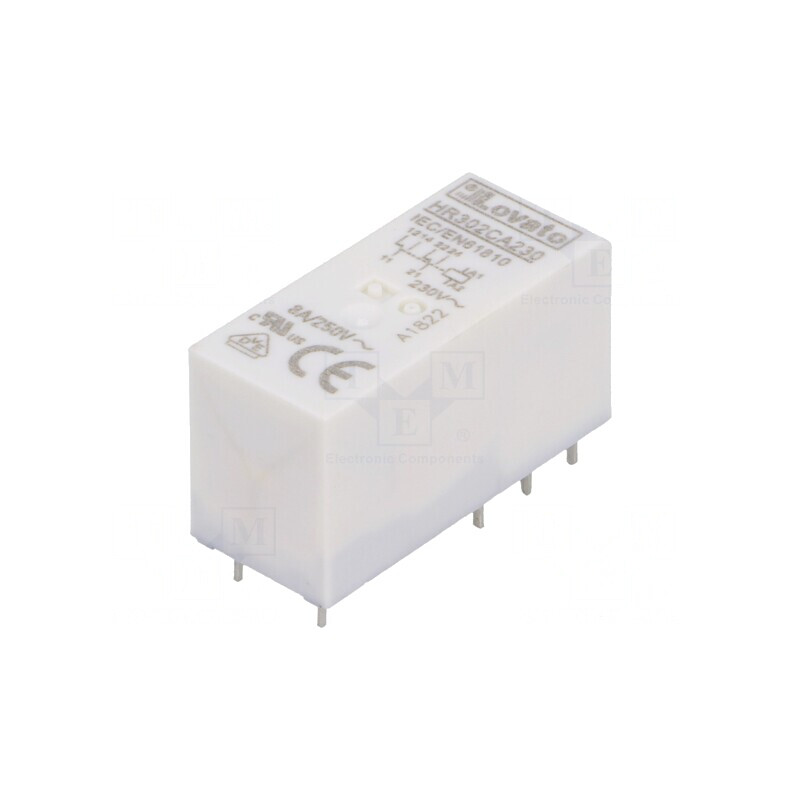 Releu Electromagnetic DPDT 230VAC 8A Soclu | Electronic-mag.ro | Componente Electronice