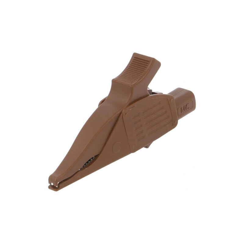Bornă crocodil maro 32A 1kVDC max. 30mm | Electronic-mag.ro | Componente Electronice Bornă crocodil maro 32A 1kVDC max. 30mm | Electronic-mag.ro | Componente Electronice