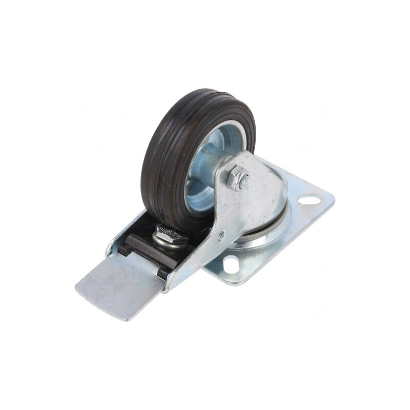 Roată de transport 80mm cu placă de montare | Electronic-mag.ro | Componente Electronice