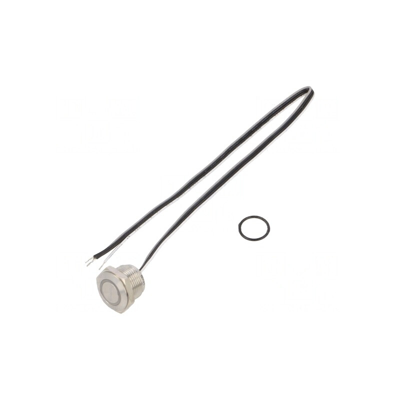 Comutator anti-vandalism 16mm IP65 50mA 24V | Electronic-mag.ro | Componente Electronice