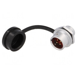 Soclu SF12 4 PIN IP67 5A 200V 0.75mm2 | Electronic-mag.ro | Componente Electronice