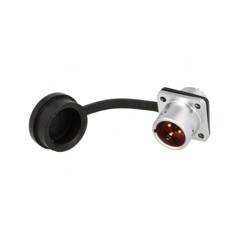 Soclu SF12 tată 3 PIN IP67 13A 250V | Electronic-mag.ro | Componente Electronice