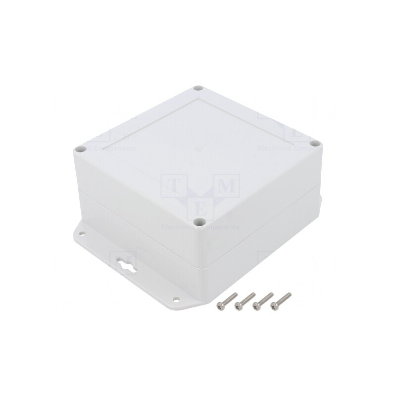 Carcasă Universală ABS Gri Deschis 120x120x60mm | Electronic-mag.ro | Componente Electronice