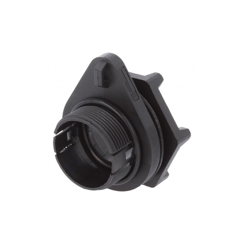 Carcasă pentru conectori rotunzi filet exterior drept | Electronic-mag.ro | Componente Electronice