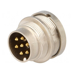 Conector M16 Soclu 7-PIN 250V IP68 | Electronic-mag.ro | Componente Electronice