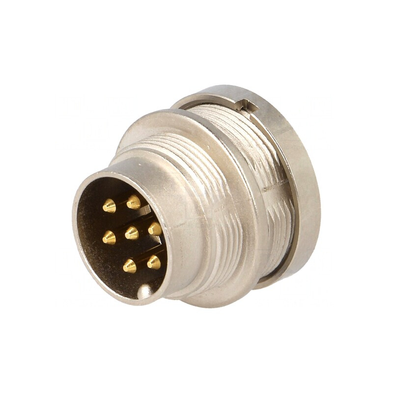 Conector M16 Soclu 7-PIN 250V IP68 | Electronic-mag.ro | Componente Electronice