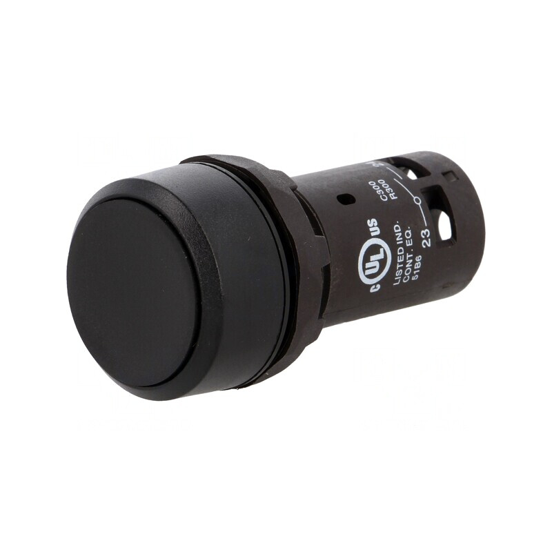 Comutator Push-Button 22mm 1 NO Negru | Electronic-mag.ro | Componente Electronice