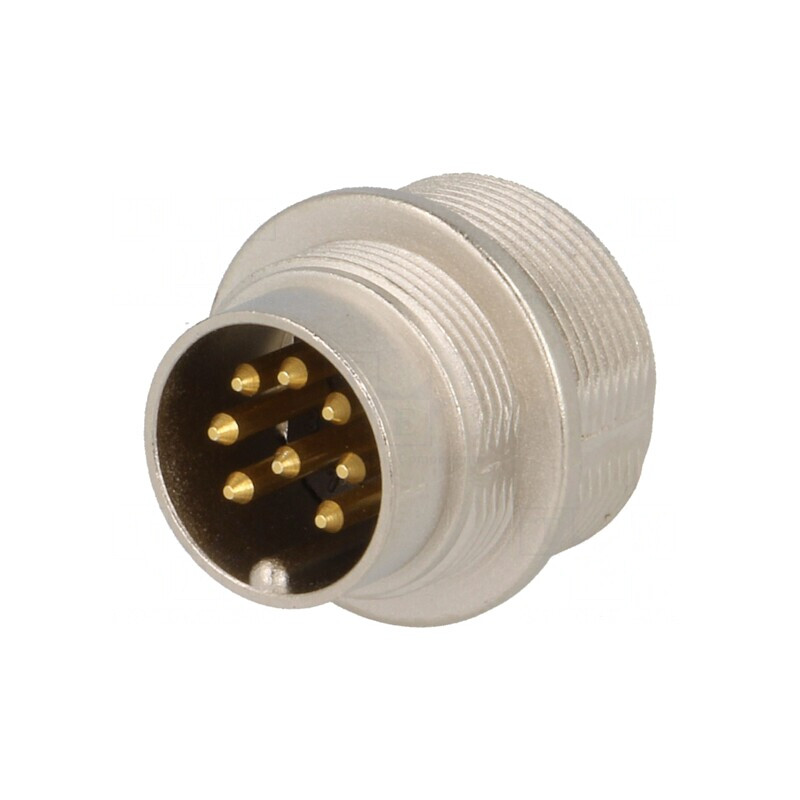 Conector M16 Soclu Tată Lipire 8 PIN 5A 60V IP68 | Electronic-mag.ro | Componente Electronice