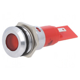 Lampă de Control LED Roșie 24V Ø16mm | Electronic-mag.ro | Componente Electronice