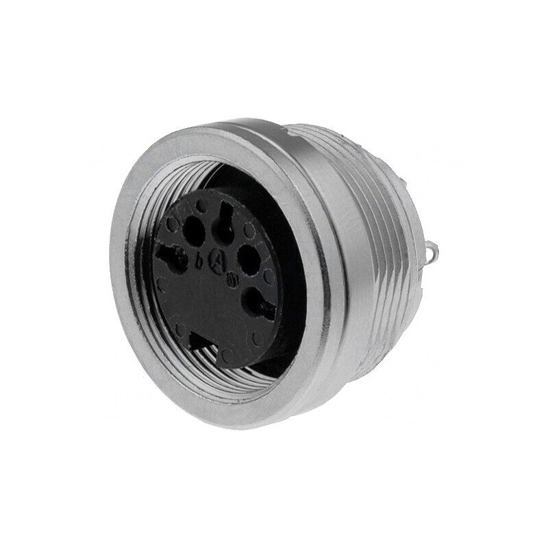 Conector M16 Soclu Mamă 3 PIN 5A 300V IP65/IP67 | Electronic-mag.ro | Componente Electronice