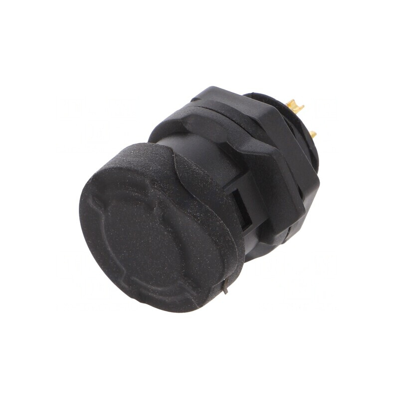 Soclu Conector Circular 3 Pin Lipire Mamă 5A | Electronic-mag.ro | Componente Electronice