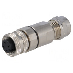 Mufă M12 4-Pin Mamă IP67 pentru DeviceNet/CANopen | Electronic-mag.ro | Componente Electronice