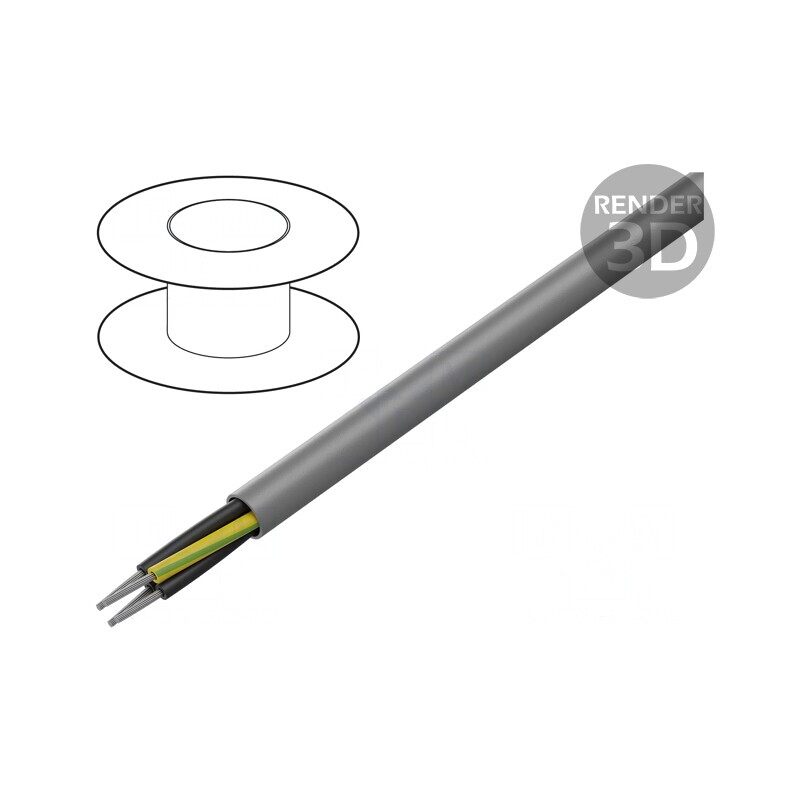 Cablu ÖLFLEX 440 P 4G1,5mm2 300V,500V Cu neecranat | Electronic-mag.ro | Componente Electronice