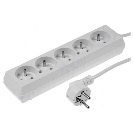 Prelungitor 5 Prize Alb 1.5m 16A | Electronic-mag.ro | Componente Electronice
