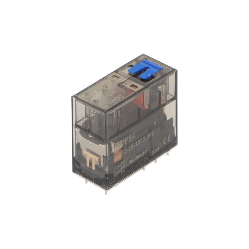 Releu Electromagnetic DPDT 12VDC 8A 250VAC PCB | Electronic-mag.ro | Componente Electronice