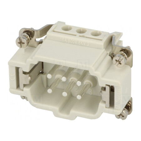 Conector HDC Inserturi Contact Tată 6PE 16A | Electronic-mag.ro | Componente Electronice