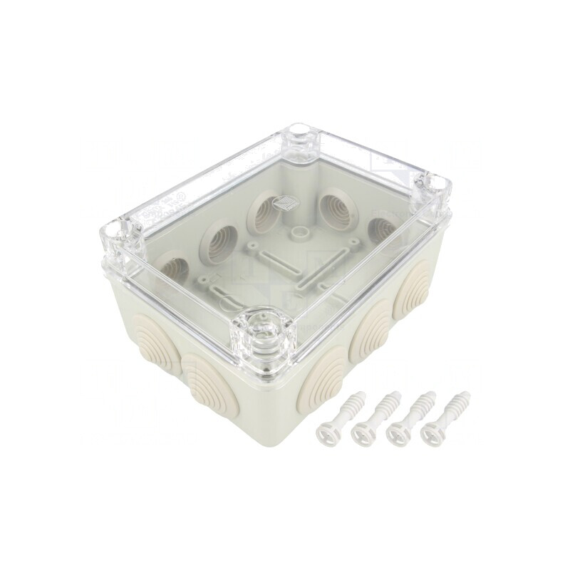 Cutie de Conexiuni IP65 Gri 110x150x70mm | Electronic-mag.ro | Componente Electronice