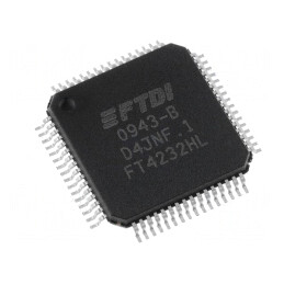 Interfață USB-UART x4 Hi-Speed 3,3-5V LQFP64 | Electronic-mag.ro | Componente Electronice