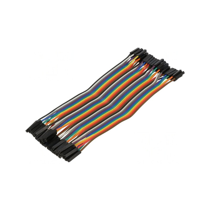 Cablu Conectare 150mm Mama-Mama 40 PIN Multicolor | Electronic-mag.ro | Componente Electronice