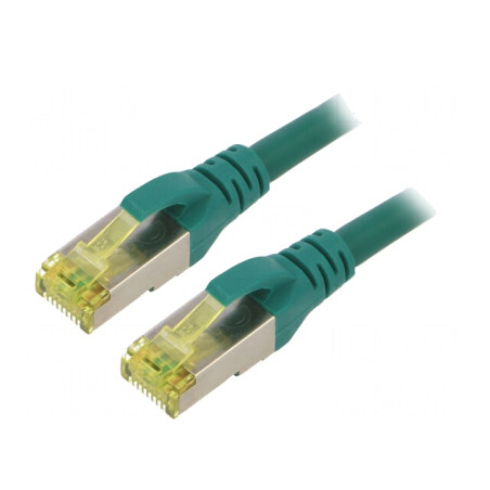 Cablu Patch S/FTP Cat 6a LSZH Verde 5m | Electronic-mag.ro | Componente Electronice