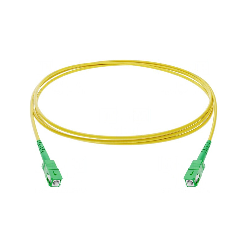 Patch cord fibră optică SC/APC 3m galben | Electronic-mag.ro | Componente Electronice