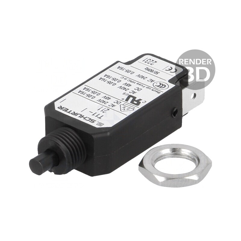 Întrerupător de supracurent 1,6A SPST 240VAC 48VDC | Electronic-mag.ro | Componente Electronice
