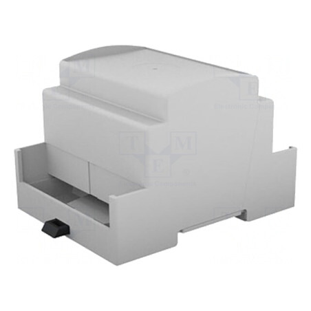Carcasă pentru șină DIN, gri, 90x71x62mm, 4 module | Electronic-mag.ro | Componente Electronice
