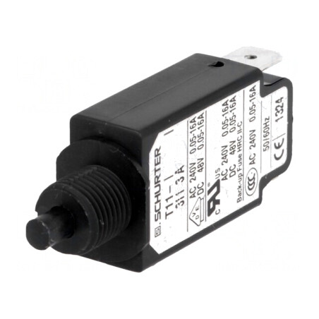Întrerupător de supracurent 240VAC 48VDC 3A SPST | Electronic-mag.ro | Componente Electronice