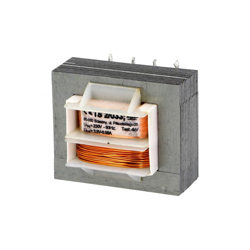 Transformator Alimentare 2VA 230V-3.5V 580mA pentru PCB | Electronic-mag.ro | Componente Electronice