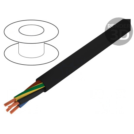 Cablu Electric HELUPOWER 1000 5G4mm2 Negru | Electronic-mag.ro | Componente Electronice