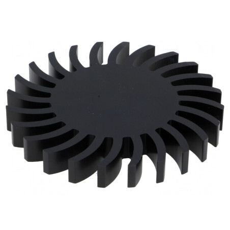 Radiator LED 85mm negru | Electronic-mag.ro | Componente Electronice