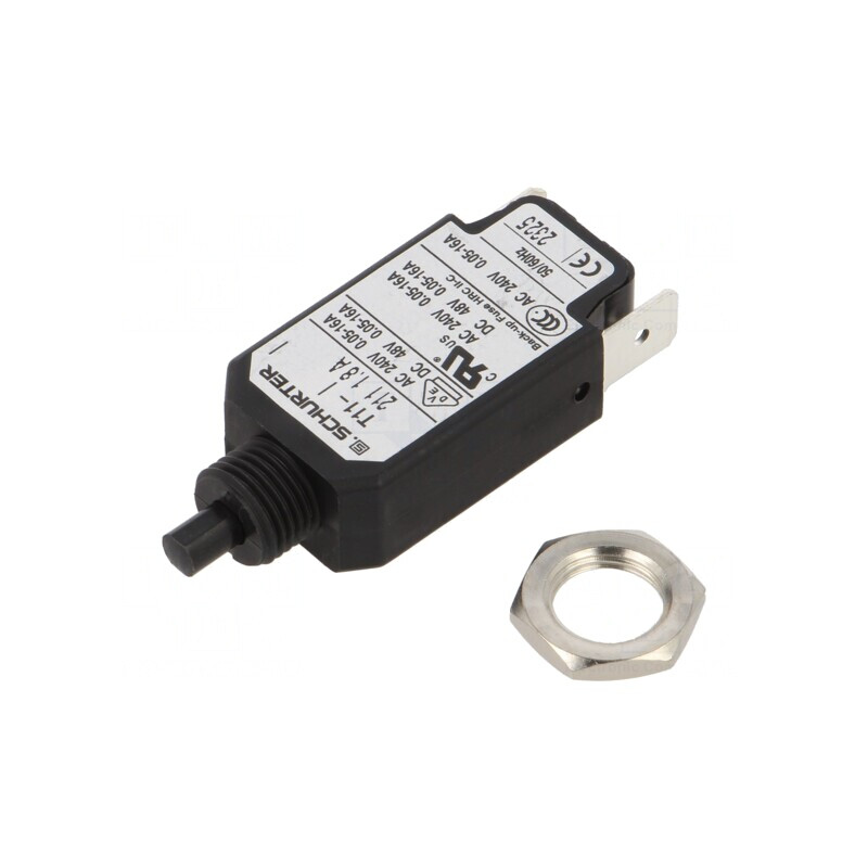 Întrerupător de supracurent 240VAC 48VDC 1,8A SPST | Electronic-mag.ro | Componente Electronice