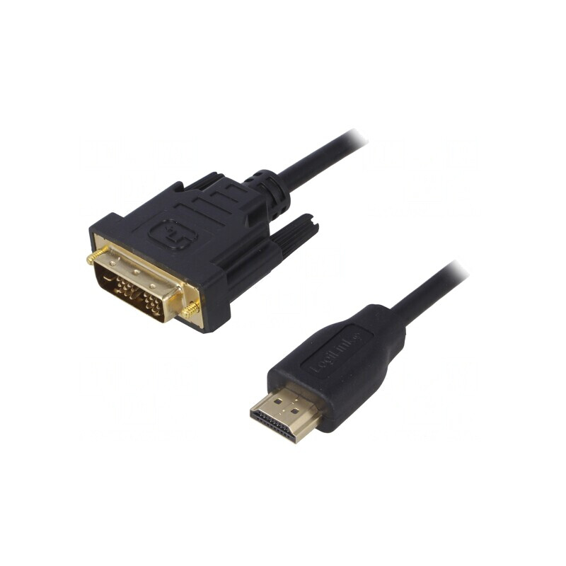 Cablu HDMI la DVI-D 3m Negru | Electronic-mag.ro | Componente Electronice