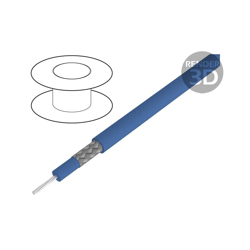Cablu FZ-LSI 1x1,5mm2 silicon albastru 100m | Electronic-mag.ro | Componente Electronice