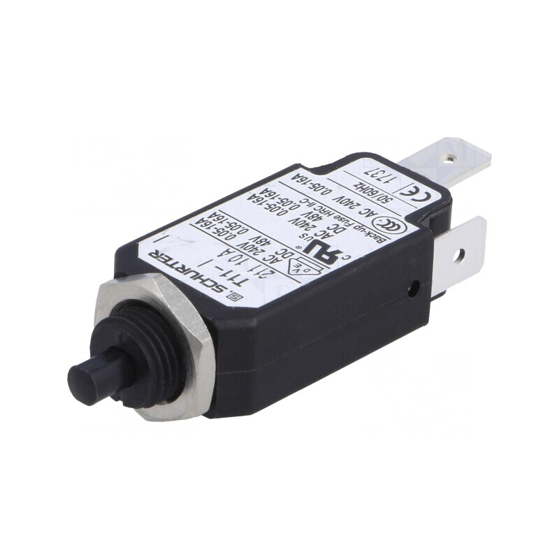 Întrerupător de Supracurent 10A SPST 240VAC 48VDC | Electronic-mag.ro | Componente Electronice