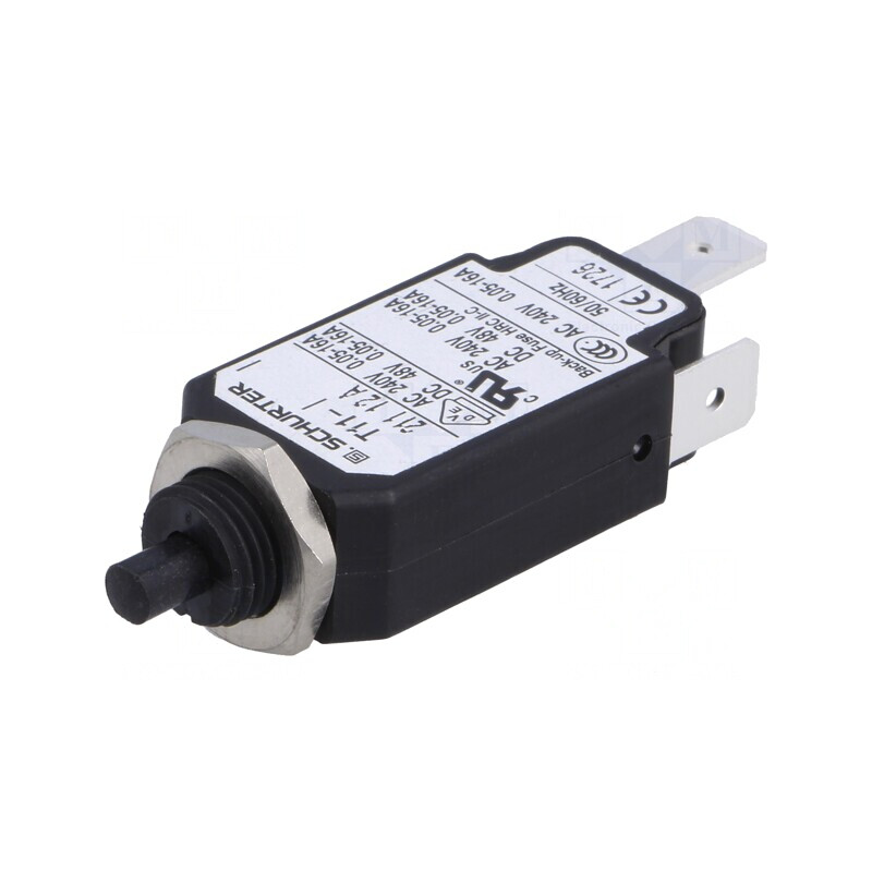 Întrerupător de Supracurent 12A SPST 240VAC 48VDC | Electronic-mag.ro | Componente Electronice
