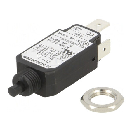 Întrerupător de Supracurent 240VAC 48VDC 13.5A SPST | Electronic-mag.ro | Componente Electronice